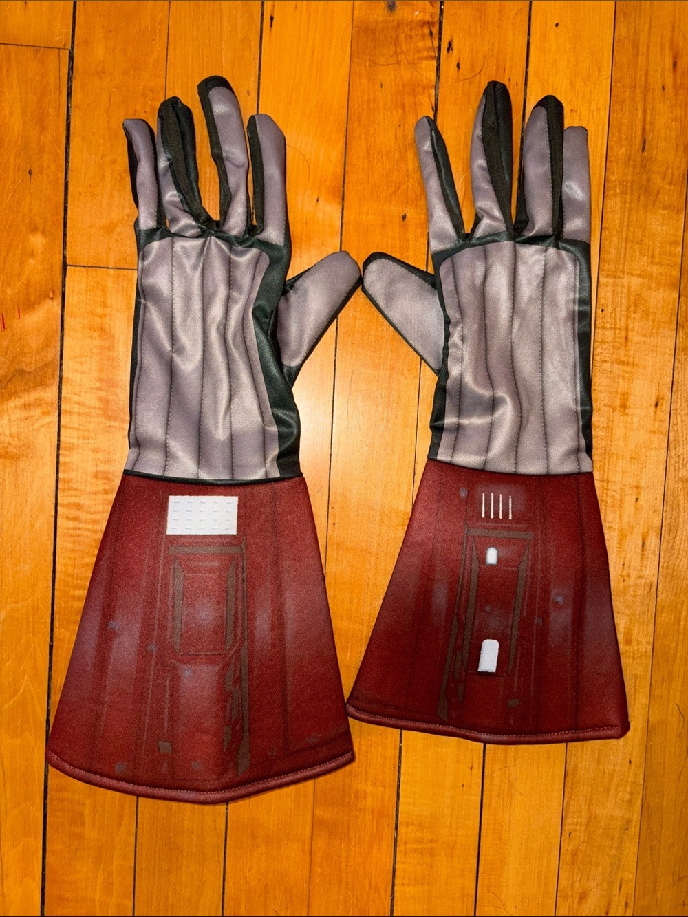 Star Wars or Superhero Inspired Brown and Gray Electronics Wearable Gloves